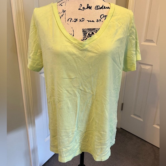 Style & Co. Neon Yellow 1X Tee EUC - Picture 1 of 6